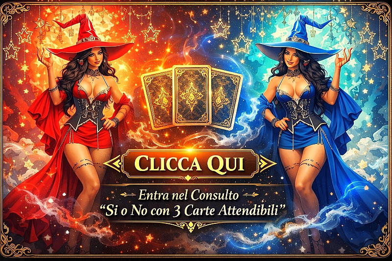 il si o no 3 carte attendibili gratis con le sibille delle streghe